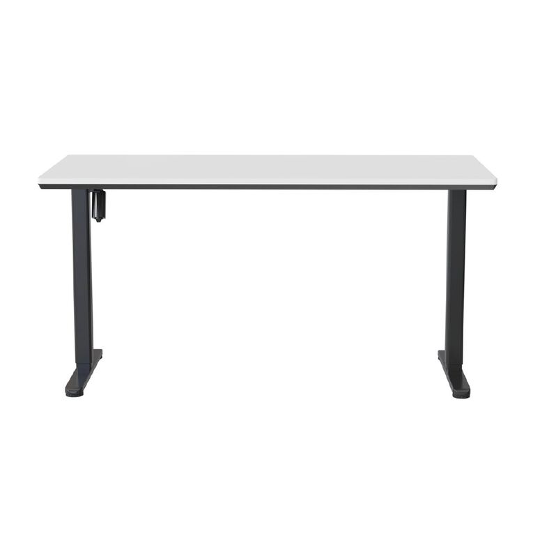 Workspace Height Adjustable Desk 1500W with Drawer White, , hi-res