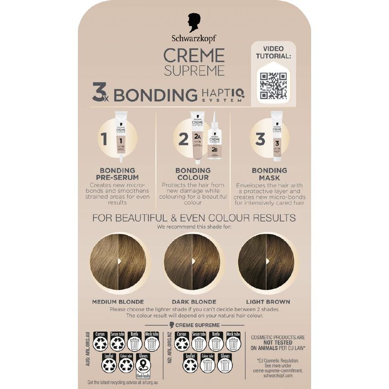 Schwarzkopf Creme Supreme 7.0 Natural Dark Blonde 180ml, , hi-res