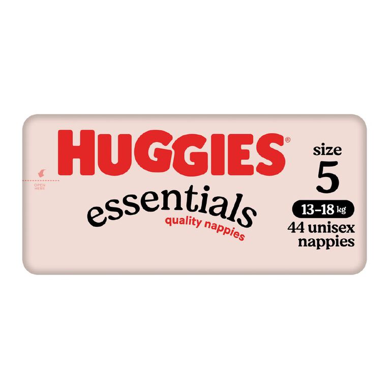 Huggies Essential Nappy Size 5 13-18kg 44 Pack, , hi-res
