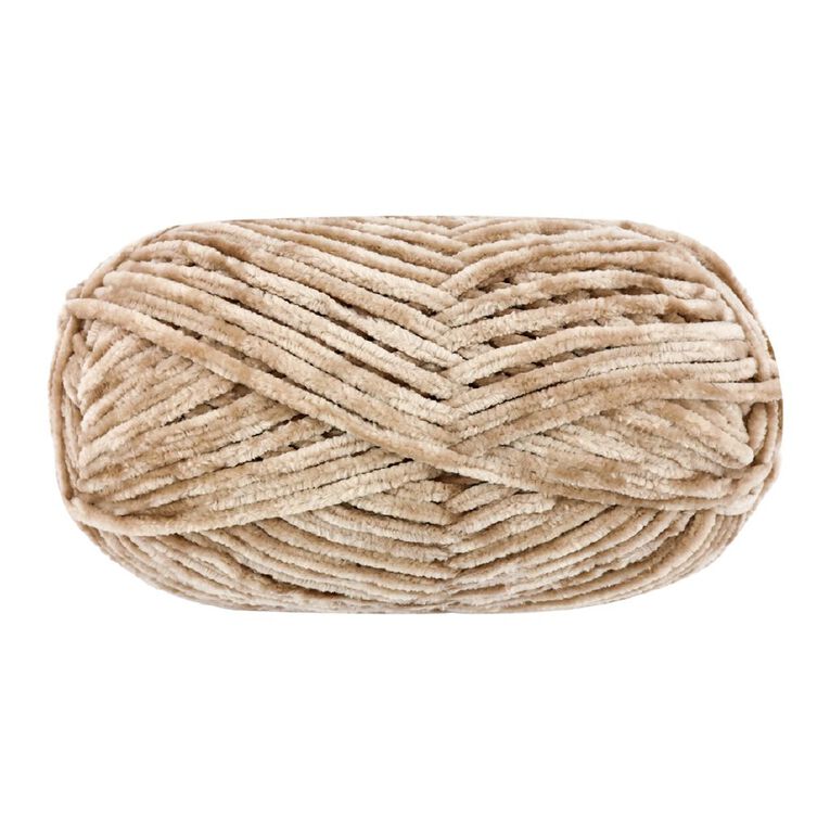 Birch Velvet Yarn 100% Polyester 100G Mushroom, , hi-res