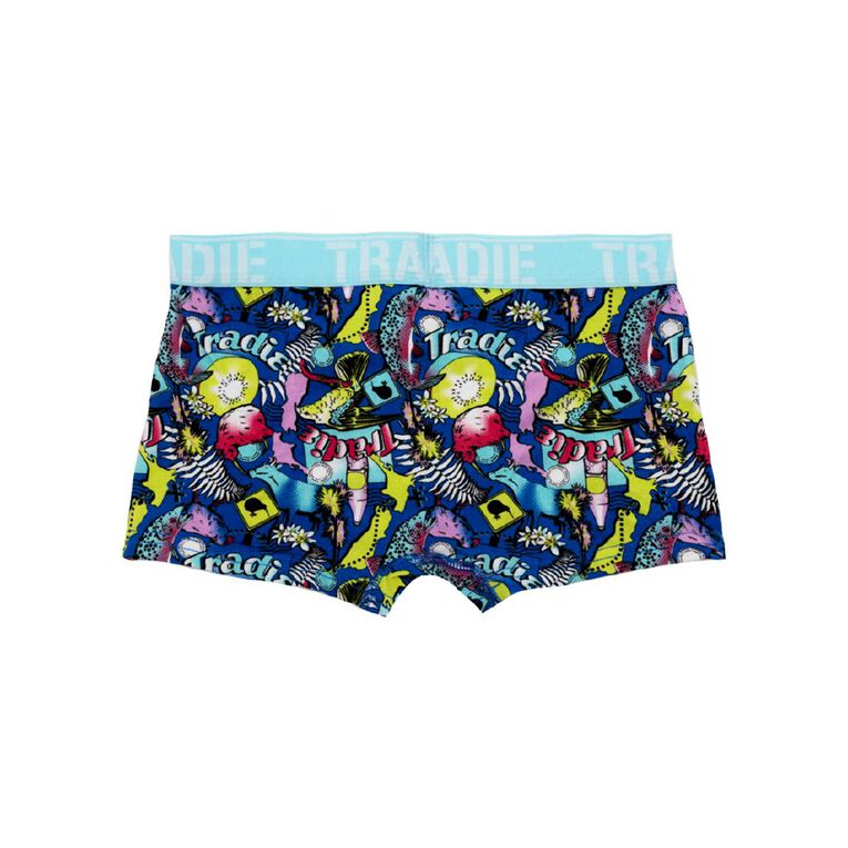 Tradie Boys' Christmas Bauble Trunks 2 Pack, Blue Mid, hi-res