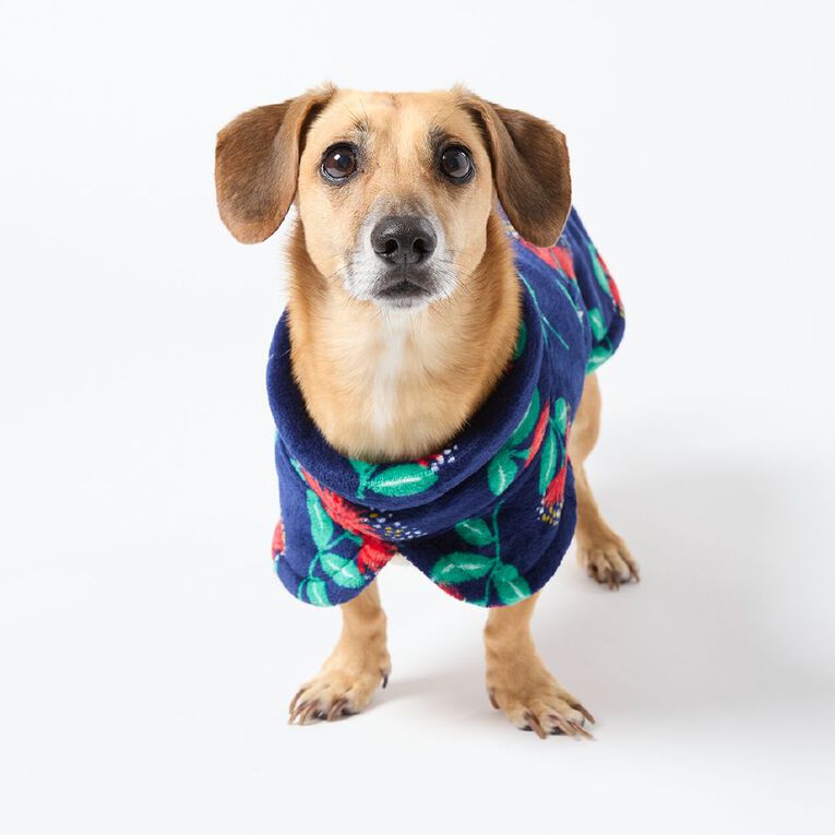 Petzone Soft Fleece Pet Coat Blue Medium, , hi-res