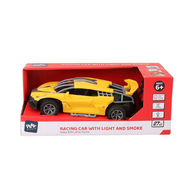 Play Studio 1:19 Remote Control Racing Car with Light Assorted, , hi-res