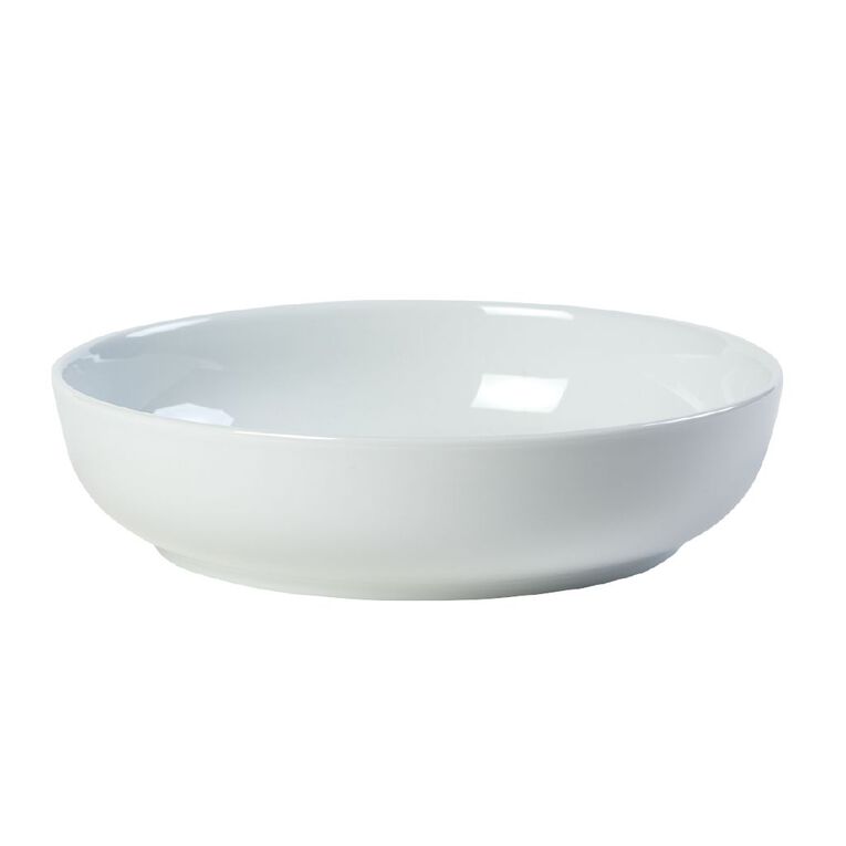 Living & Co Coupe Pasta Bowl White 22cm, , hi-res