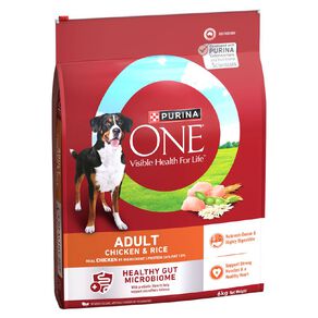 PURINA ONE Adult Chicken & Rice Dry Dog Food 6kg