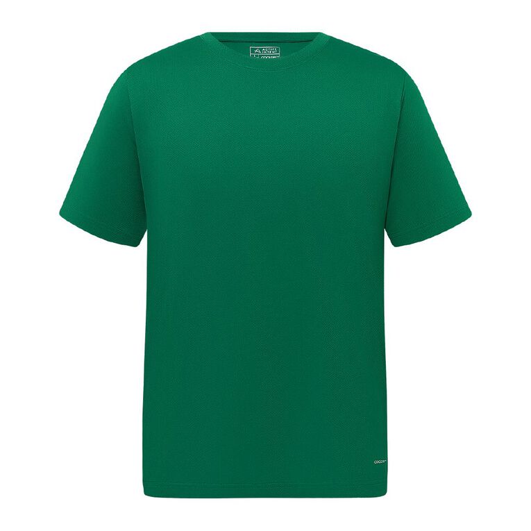 Active Intent Men s Cooldry Tee, Green Dark, hi-res