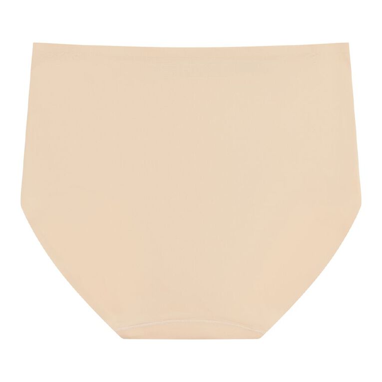 H&H Women's Micro No Show Full Briefs, Cream, hi-res
