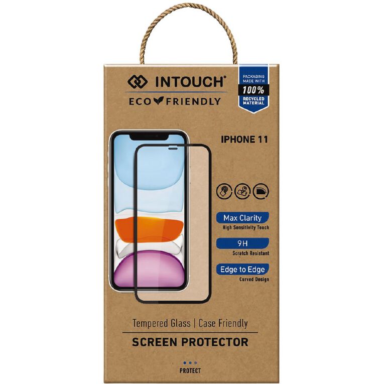 INTOUCH iPhone 11 Glass Screen Protector Clear Clear The Warehouse