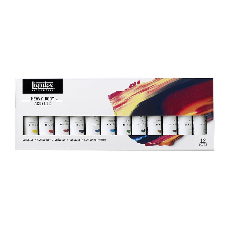 Liquitex Heavy Body Acrylic Paint 59ml 12 pack, , hi-res