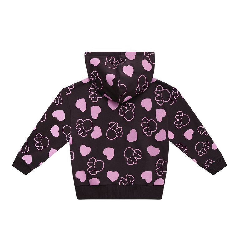 Minnie Mouse Cropped Zip Hoodie, Brown Dark, hi-res