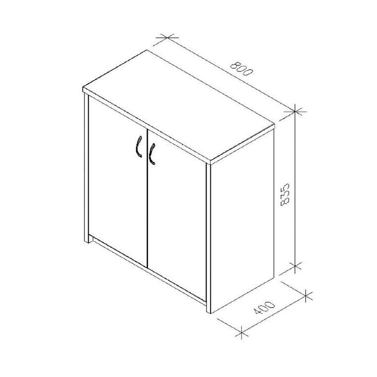 Zealand Credenza 800 Coronet Beech, , hi-res