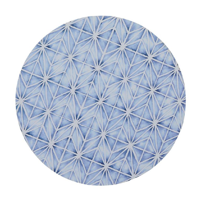 Living & Co Cork Placemat Round Sky Blue 33cm, , hi-res