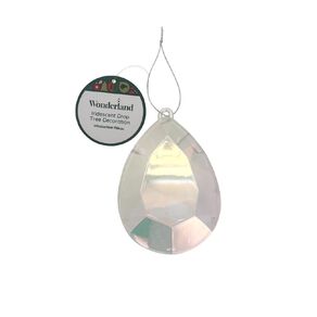 Wonderland Tree Decoration Iridescent Drop