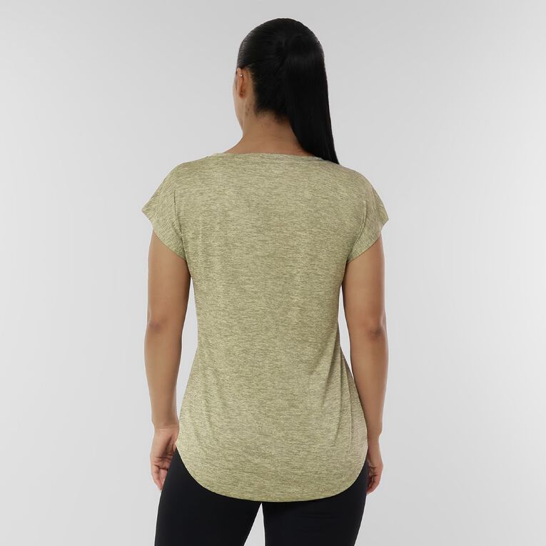 Active Intent Women's Active Cationic Tee, Grey Mid, hi-res