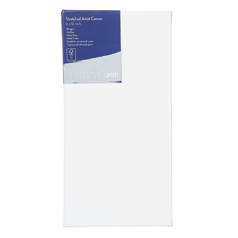 Uniti Platinum Canvas 6×12 Inches 380Gsm