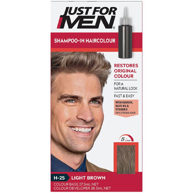 Just For Men Hair Colour Light Brown Brown Light, , hi-res