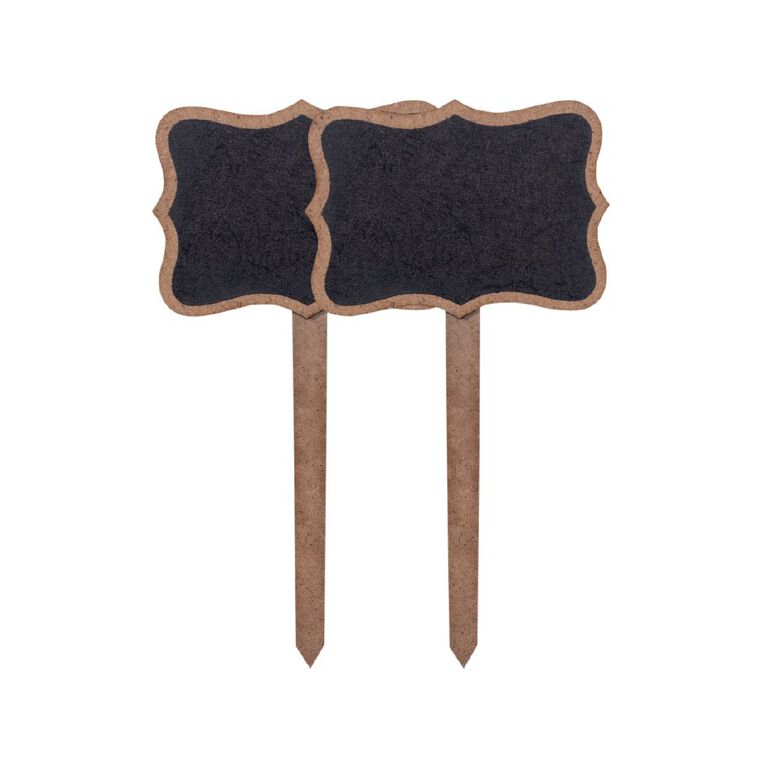 Mini Chalkboard Tabletop SignPlanter Stick Braces W 3.25 X H6, , hi-res