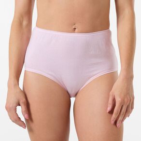 H&H Women's Cotton Full Briefs 5 Pack