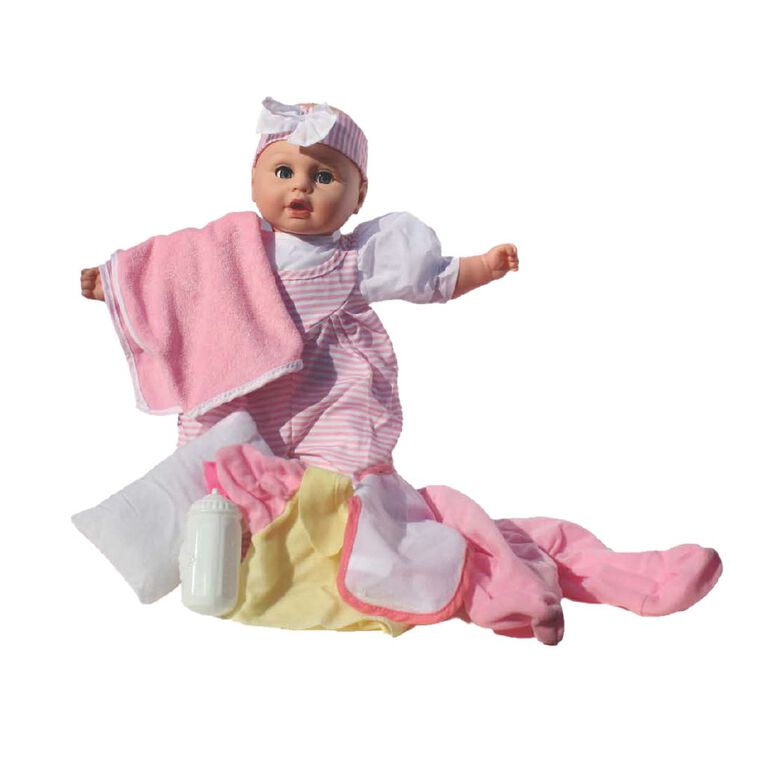 Baby's First Playset 16 Inch Doll with 7 Pieces, , hi-res