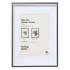 Living & Co Box Poster Frame A2/A3 Black