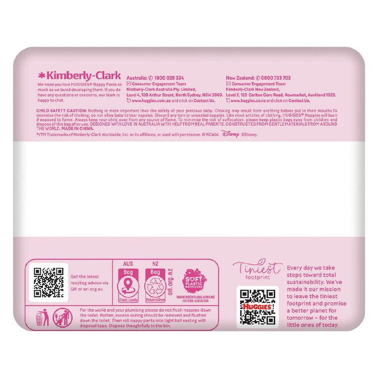 Huggies Ultra Dry Nappy Pants Toddler Girls' Size 4 9-14kg 15 Pack, , hi-res