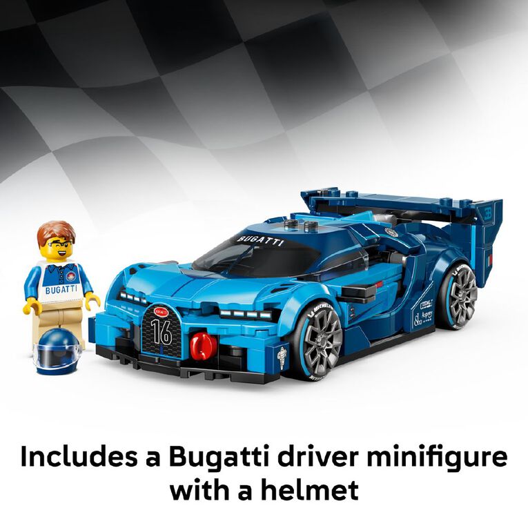 LEGO Speed Champions Bugatti Vision GT Hyper Sports Car 77253, , hi-res