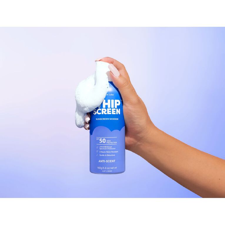 WhipScreen Anti-Scent SPF50 Sunscreen Mousse 160g, , hi-res
