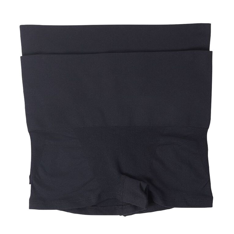 H&H Women's Shapewear Boyshorts 2 Pack, Black, hi-res