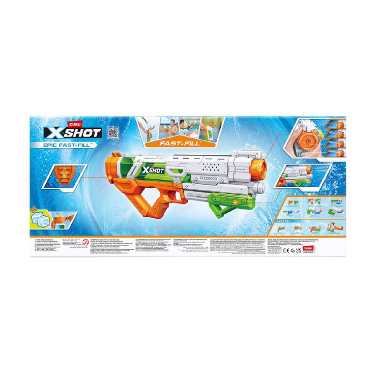 Zuru X-Shot Water Warfare Combo Pack Fast Fill Large Water Blaster, , hi-res