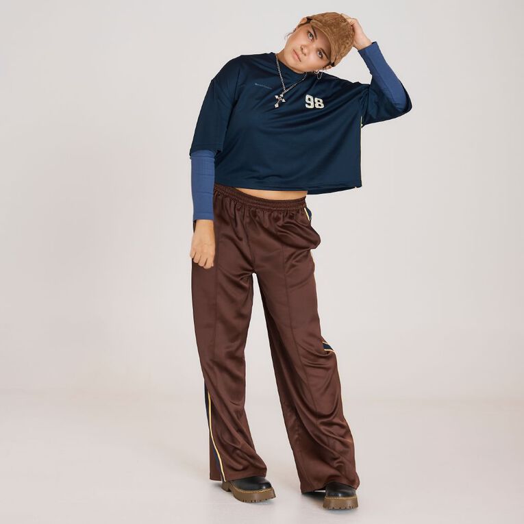 BRDRLESS Brdless Leni Wide Leg Pants, Mocha, hi-res
