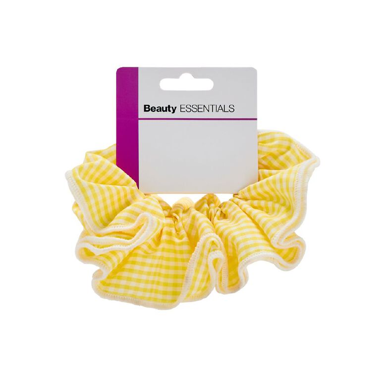 Beauty Essentials Yellow Scrunchie, , hi-res