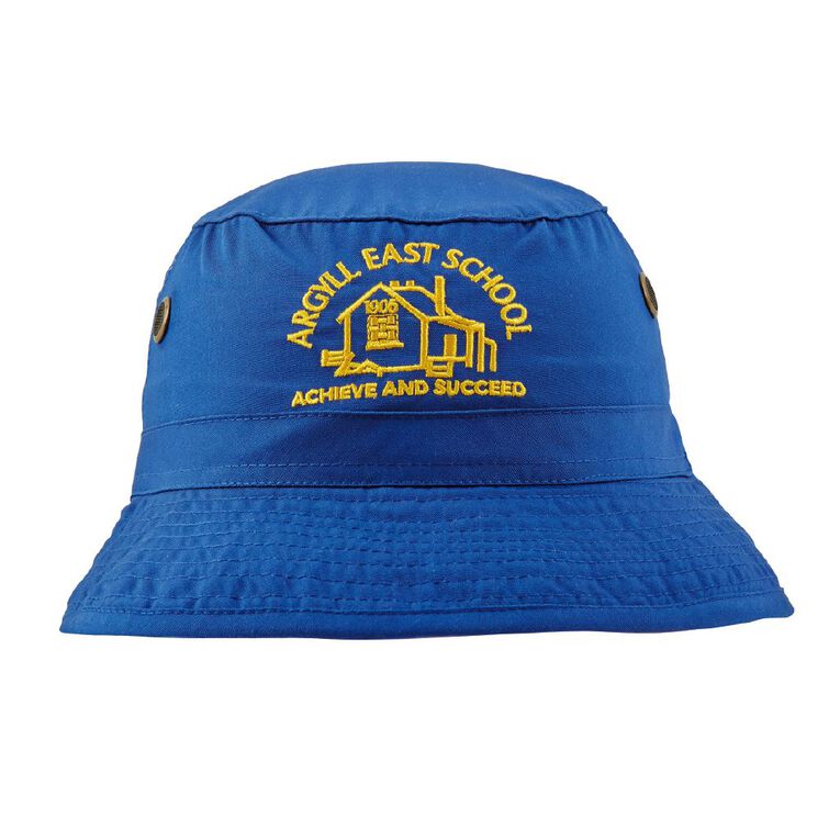 Schooltex Argyll East Bucket Hat with Embroidery, Royal, hi-res