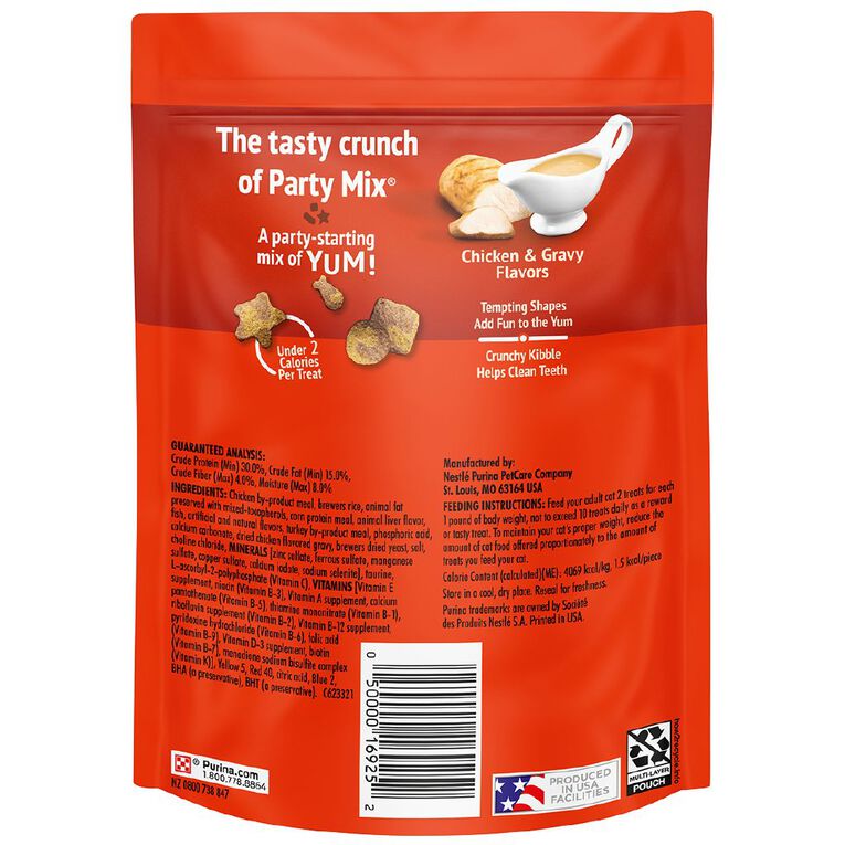 Friskies Party Mix Gravylicious Chicken & Gravy Flavours Cat Treats 170g, , hi-res