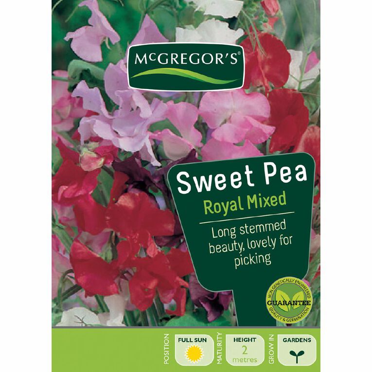 McGregor's Royal Sweet Pea Mixed Flower Seeds, , hi-res