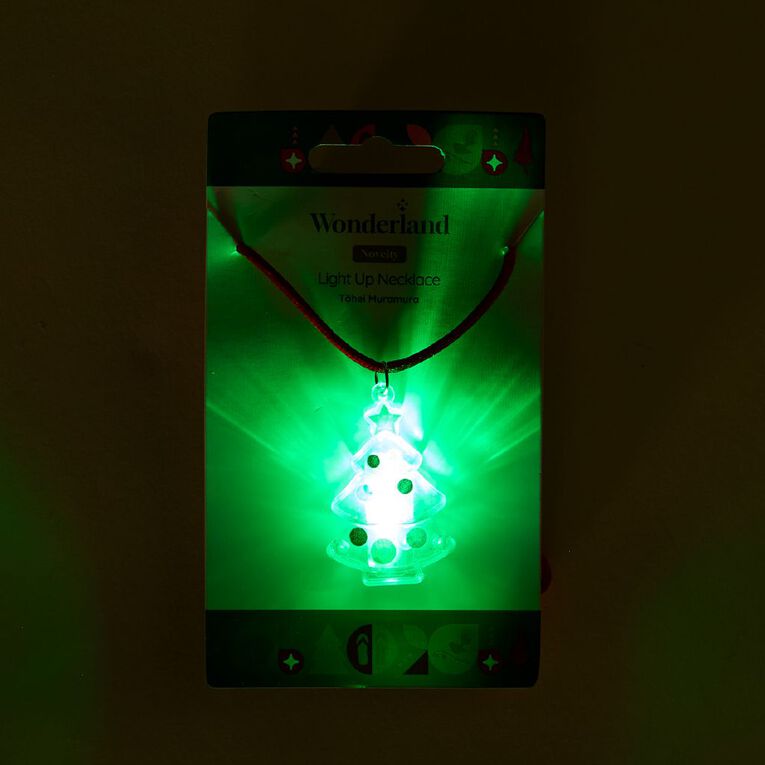 Wonderland Novelty Light Up Character Necklace Assorted, , hi-res