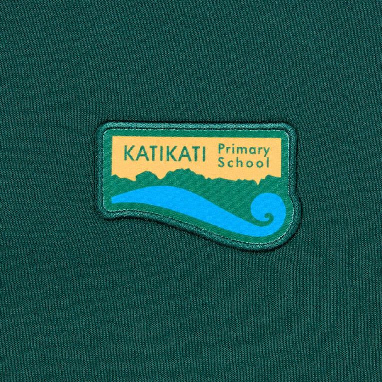 Schooltex Katikati Primary Tunic Sweat with Badge, Bottle Green, hi-res