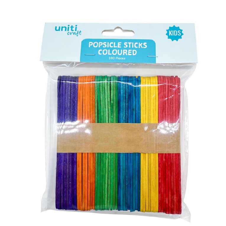 Uniti Pop Sticks Colour 100 Pack, , hi-res