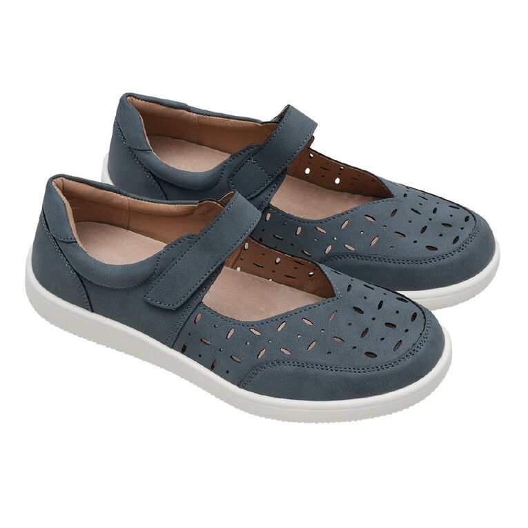H&H Women's Wilma Comfort Maryjane, Navy, hi-res