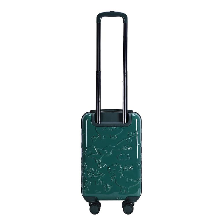 Wander Kids Kids 52cm Embaossed Suitcase Dinosaur Green, , hi-res