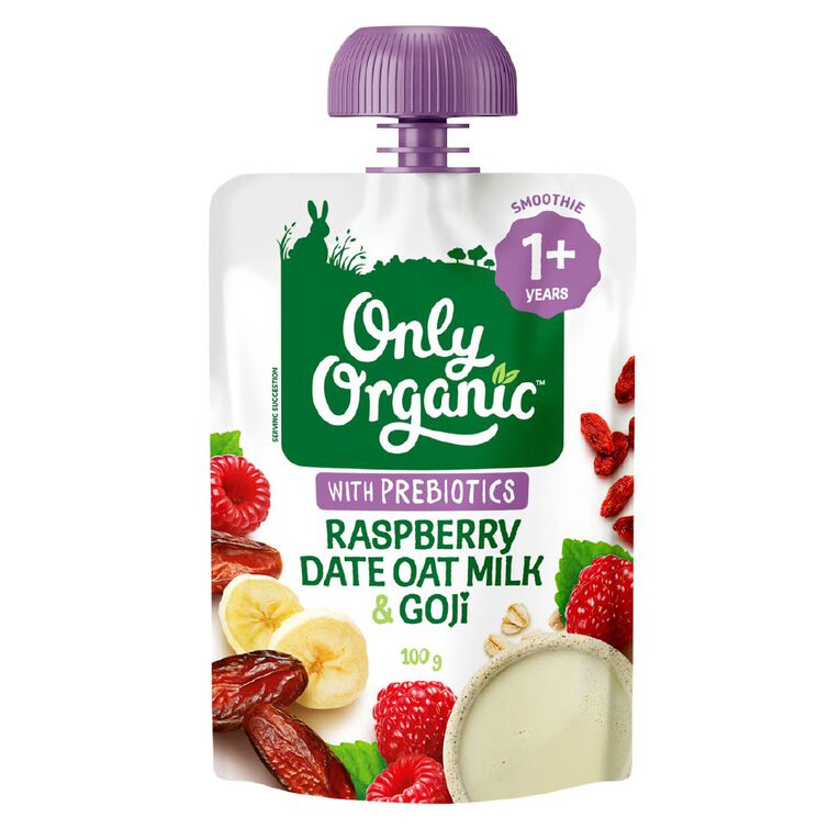 Only Organic Raspberry Dates Oat Milk & Goji 1+ Years, , hi-res