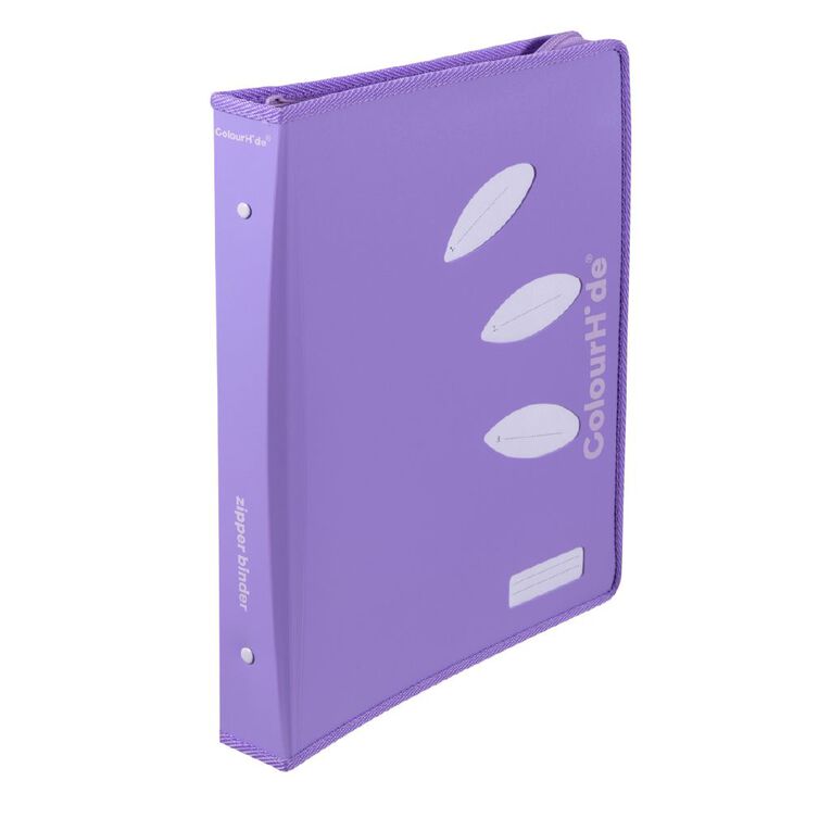 ColourHide Ring Zipper Binder, , hi-res