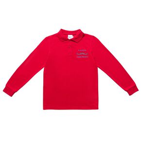 Schooltex Invercargill Middle School Long Sleeve Polo with Embroidery