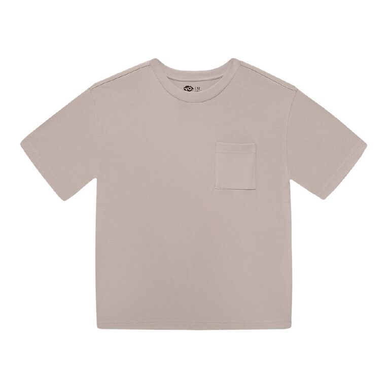 Young Original Short Sleeve Pocket Tee, Brown Light, hi-res