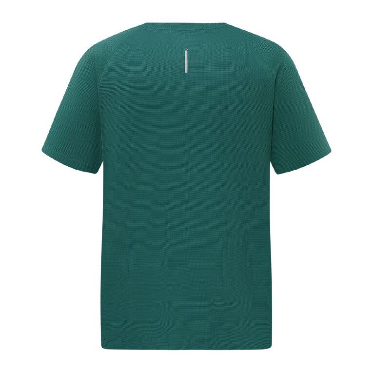 Active Intent Men's Grid Tee, Green Dark, hi-res