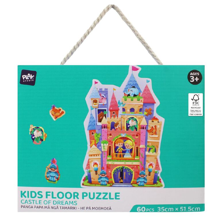 Play Studio Kids Floor Puzzle Castle 60 Pieces, , hi-res