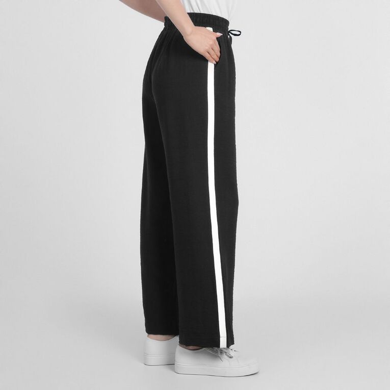 H&H Women's Wide Side Pants, Black BEAUTY, hi-res