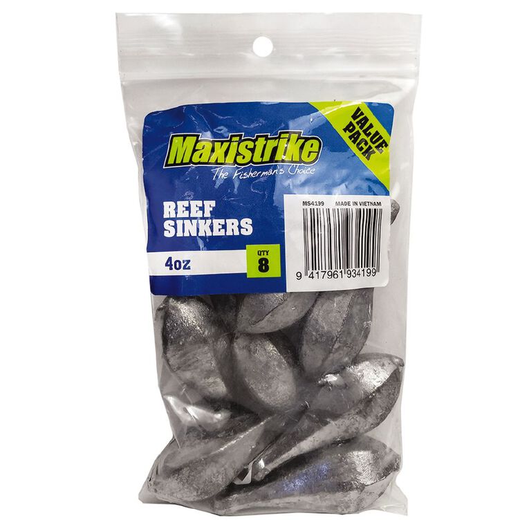 Maxistrike Sinker 4oz Reef 8 Piece, , hi-res