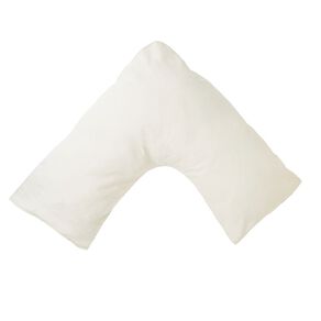 Living & Co Pillowcase U-Shape Washed Cotton Natural One Size