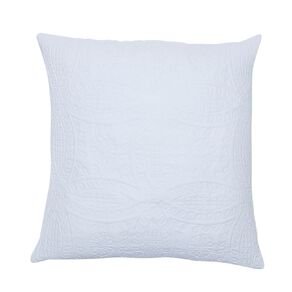 Living & Co European Pillowcase Cairo White 65cm x 65cm