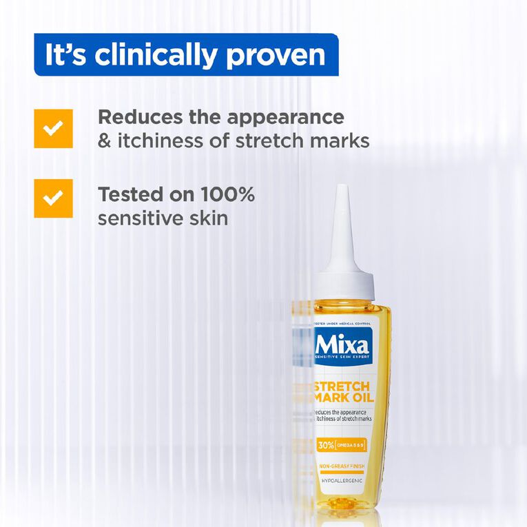 Mixa Stretch Mark Oil 30% [Omega 6 & 9] 100ml, , hi-res